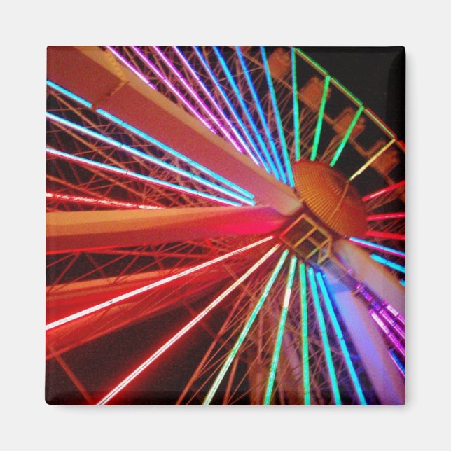 Imán de noria de madera silvestre (Frente)