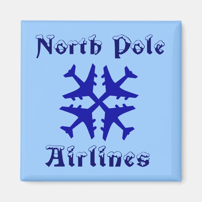 imán de North Pole Airlines (Frente)