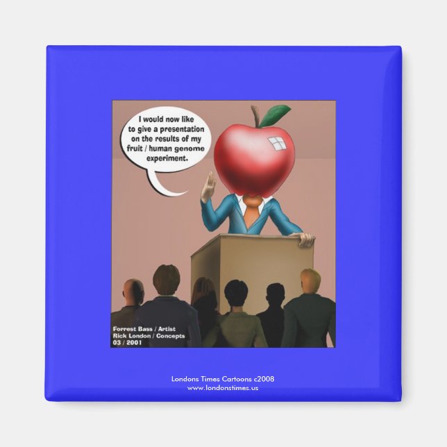 Imán de Novedad de calidad de experimento de genom (Frente)