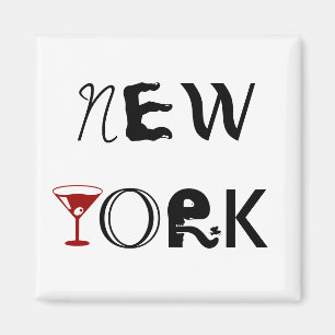 Imán de Nueva York Martini