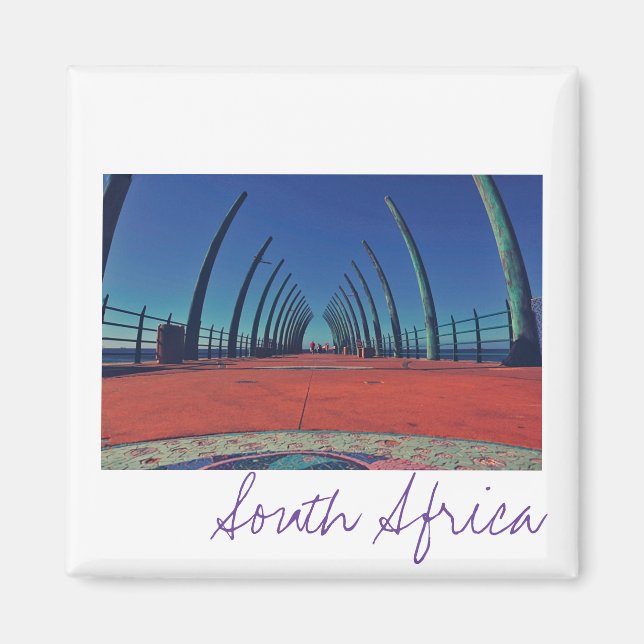 Imán de Océano Durban Pier Sudáfrica (Frente)