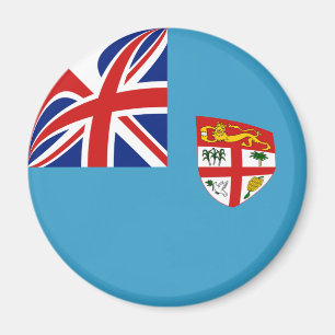 Imán de ojo de pez de la bandera de Fiyi