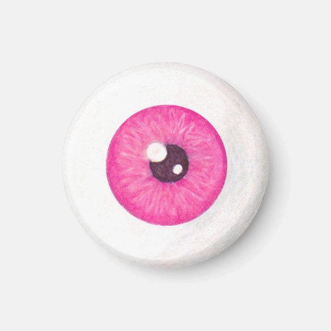 Imán De Ojo Rosa Asombroso (Frente)