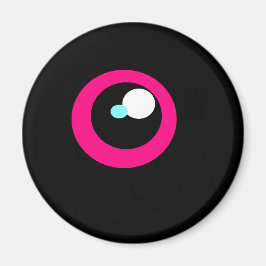 Imán de ojos de Nevera de Monstruo HotPink #2