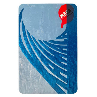 Imán de olas azules de Kamala (Harris)