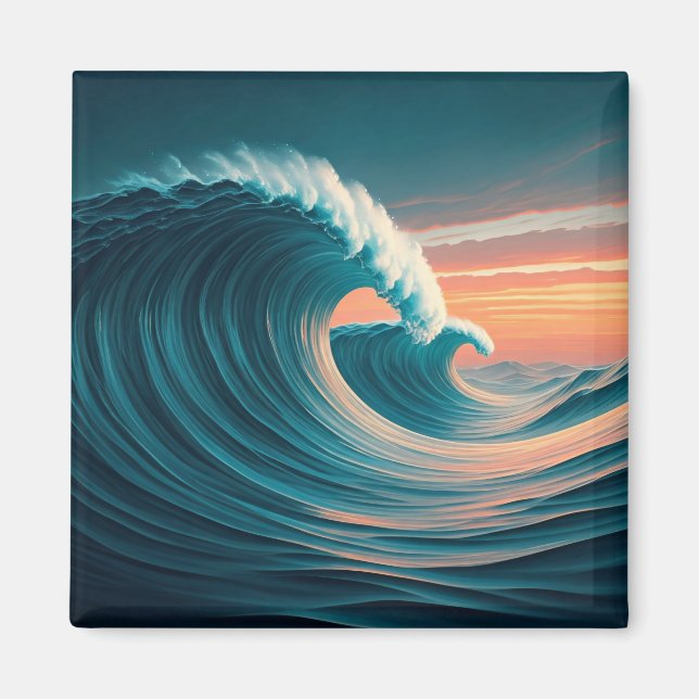 Imán de olas oceánicas (Frente)