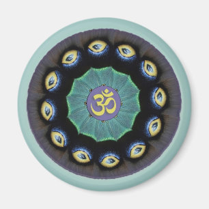 Imán de OM de la mandala de Mothwing