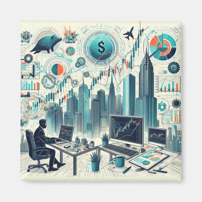 Imán de operaciones bursátiles (Frente)