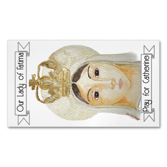 Imán de oración de Nuestra Señora de Fátima (Anverso)
