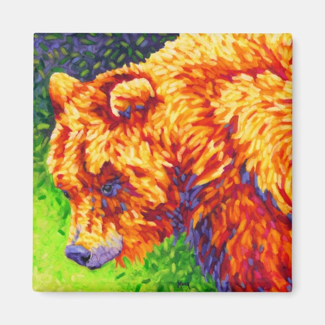 Imán de oso amarillo (Frente)