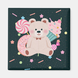 Imán de oso blanco