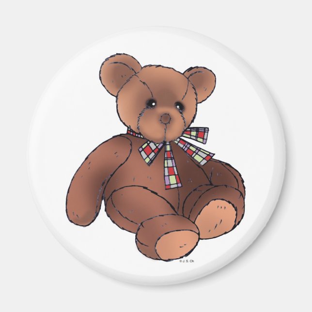 Imán de oso de peluche (Frente)