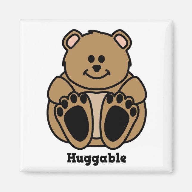 Imán de oso Huggable (Frente)