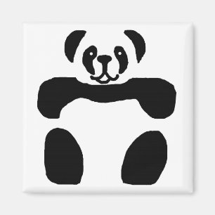 Imán de oso panda