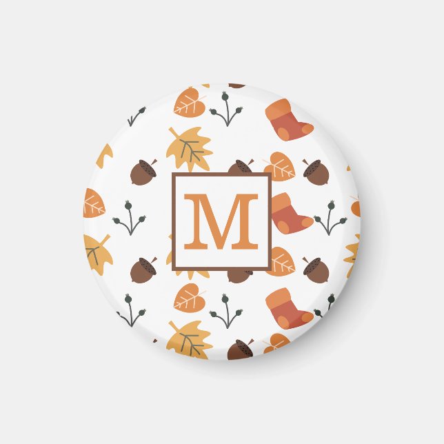 Imán de Otoño Personalizado (Frente)