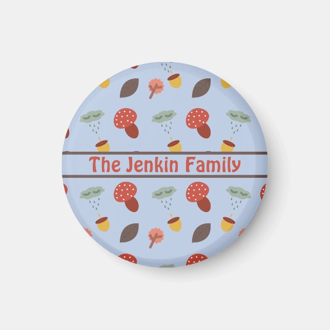 Imán de Otoño Personalizado (Frente)