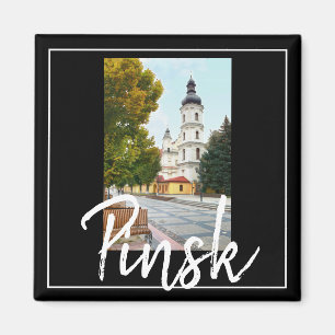 Imán de paisaje urbano de la arquitectura de Bielo