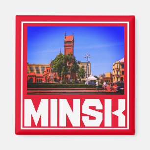 Imán de paisaje urbano de la arquitectura de Minsk