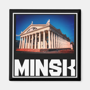 Imán de paisaje urbano de la arquitectura de Minsk