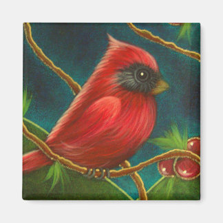 IMÁN DE PÁJARO CARDENAL ROJO