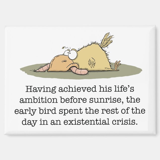 Imán de pájaro temprano (Anverso)