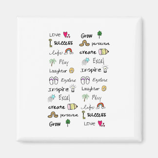 Imán de palabras positivas