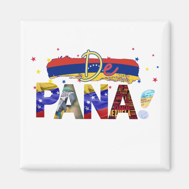 Imán De Pana Venezuela Slang Venezuelan Culture Lovers (Frente)