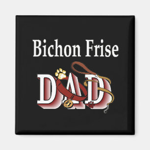 imán de papá bichon frise