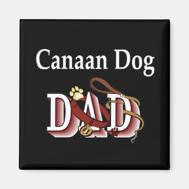 imán de papá perro cananeo (Frente)