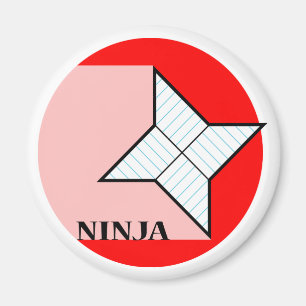 Imán de papel de la estrella de Ninja