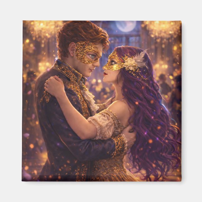 Imán de pareja Amethyst Masquerade (Frente)