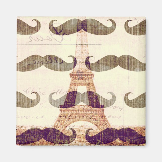 Imán De París con bigote (Frente)