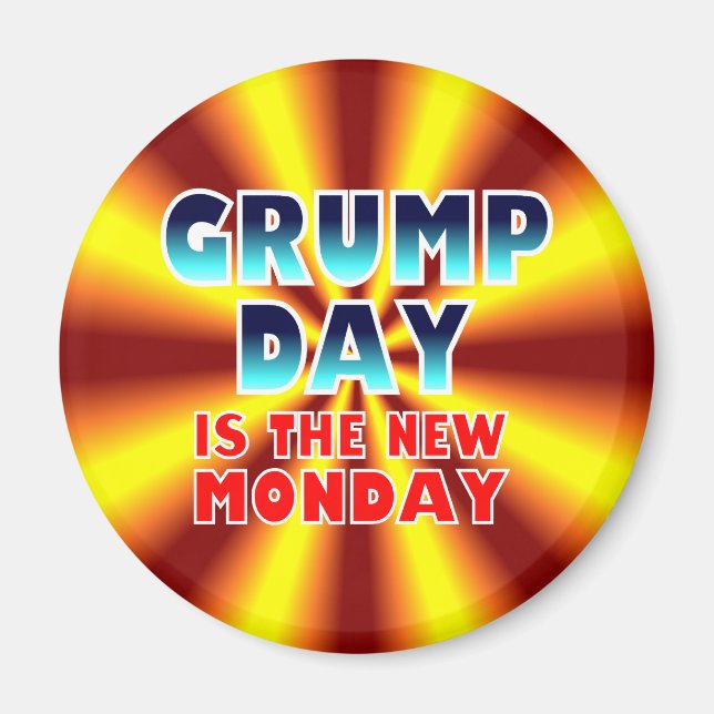 Imán de parodia de día de joroba. (Frente)