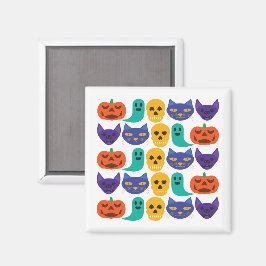 Imán de patrón de Halloween