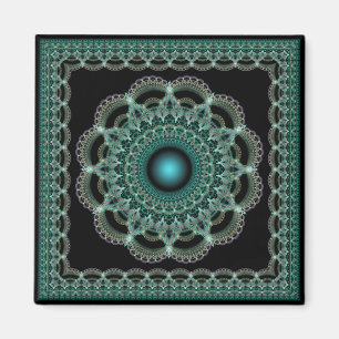 Imán de patrón de marco supernatural fractal