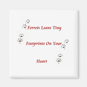 Imán de Pawprints del hurón