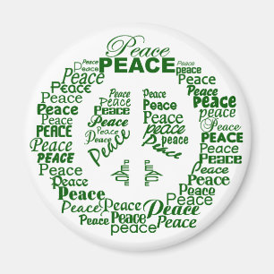 Imán de paz - verde