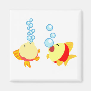 Imán de peces Personalizado de burbujas