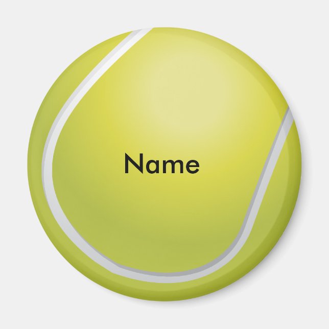 Imán de pelota de tenis personalizado (Frente)