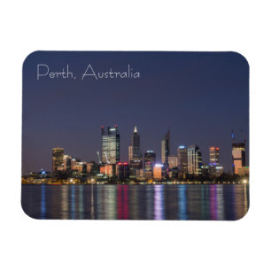 Imán de perfil urbano de Perth