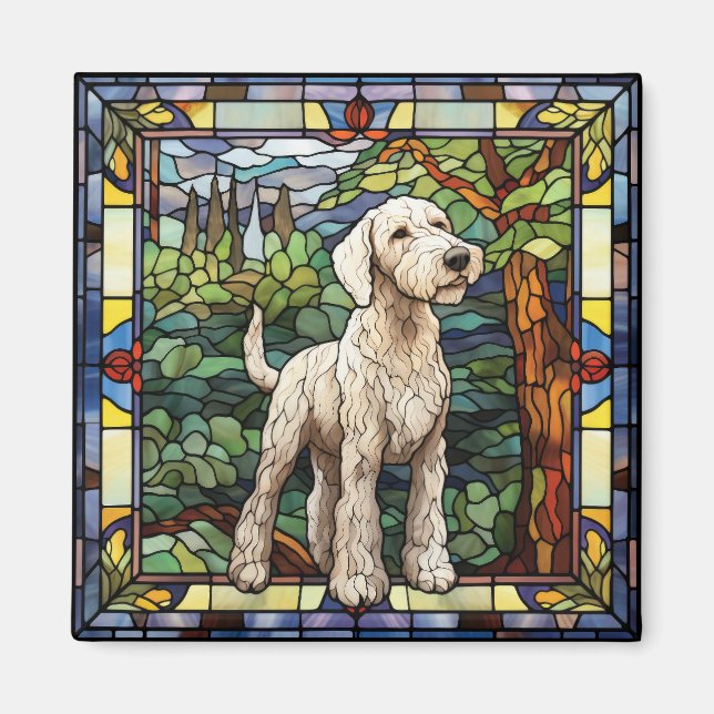 Imán de perro Airedale (Frente)
