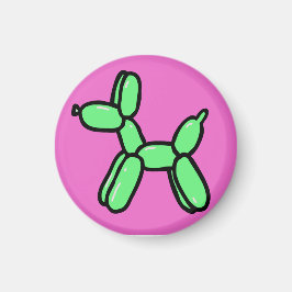 Imán de perro globo