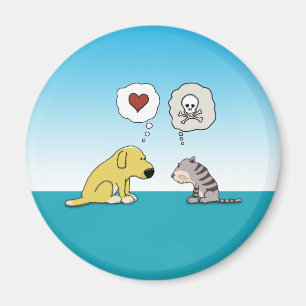 Imán de perro y gato