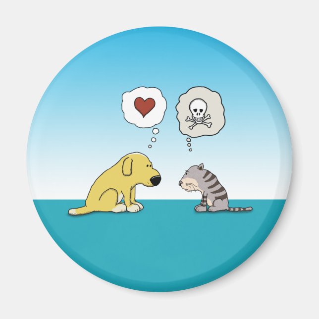 Imán de perro y gato (Frente)