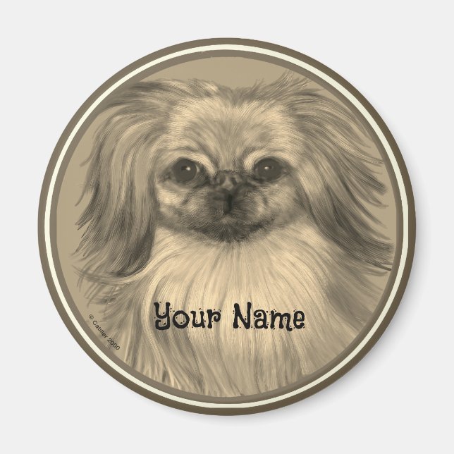 Imán de perros Rondo Pekingese (Frente)