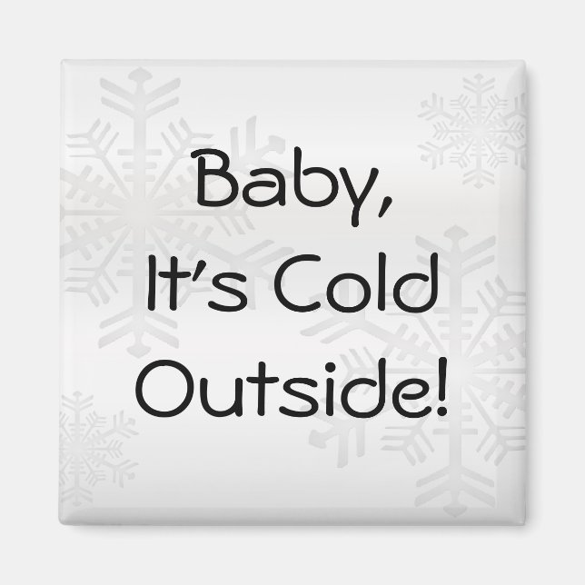 Imán de Personalizable de copo de nieve (Frente)