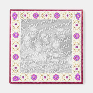 Imán de Personalizable de Deco Floral