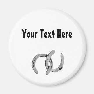 Imán de Personalizable de zapato de caballo platea