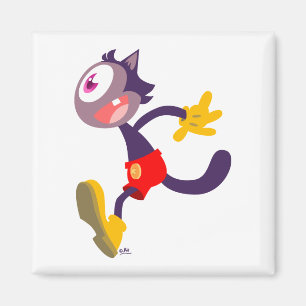 Imán de personalizado de gato monocultivo
