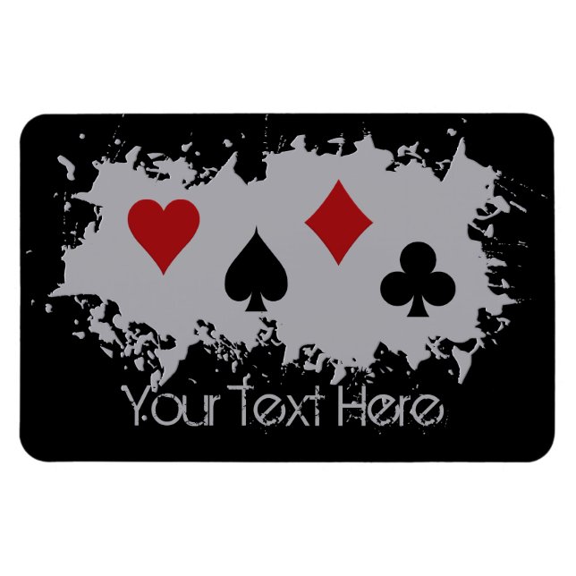 imán de personalizado de salpicaduras de tarjetas (Horizontal)